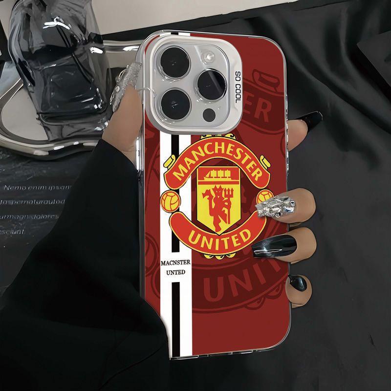 

Manchester United FC Logo Phone Case For IPhone 15 14 13 - Soccer Fan Protective Cover XIAOMI 17 Ultra