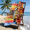 Custom Name Personalized DRAGON BALL Print Beach Towel, for Trip Camping Beach Party Home Decor, Birthday Gift for Family & Friends