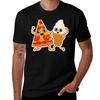 Pizza Icecream TShirt Regular Fit Plain Tee Shirt