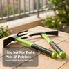 2 Pieces Garden Hoe with Cultivator Fork Sturdy Tool Secure Grip for Weeding