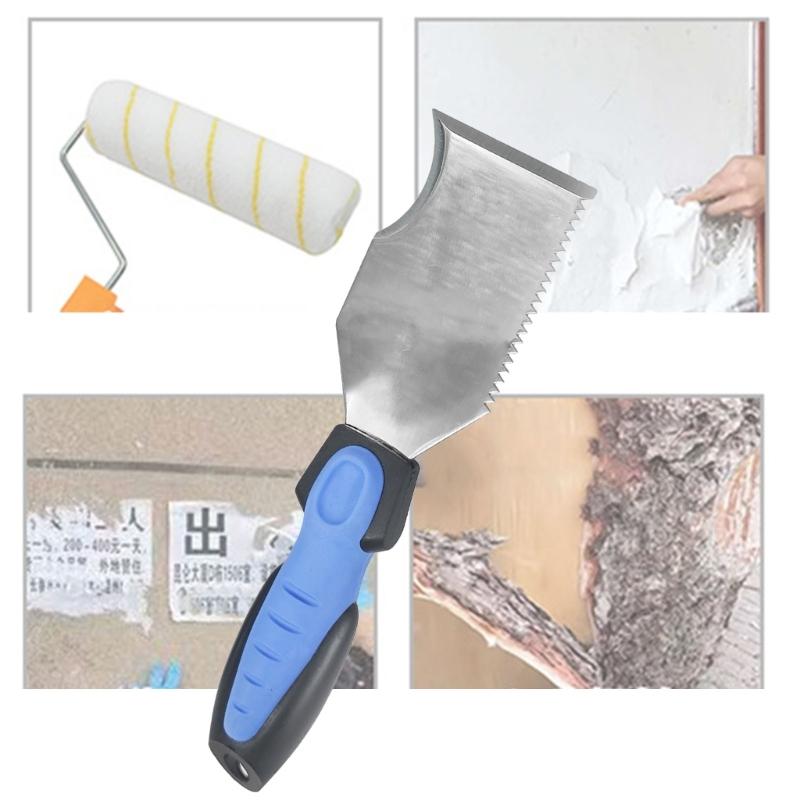 Putty Cutter Spackle Cutter Stainless Steel Taping Cutter Tool Paint Scraper for Repairing Drywall Removing Wallpaper