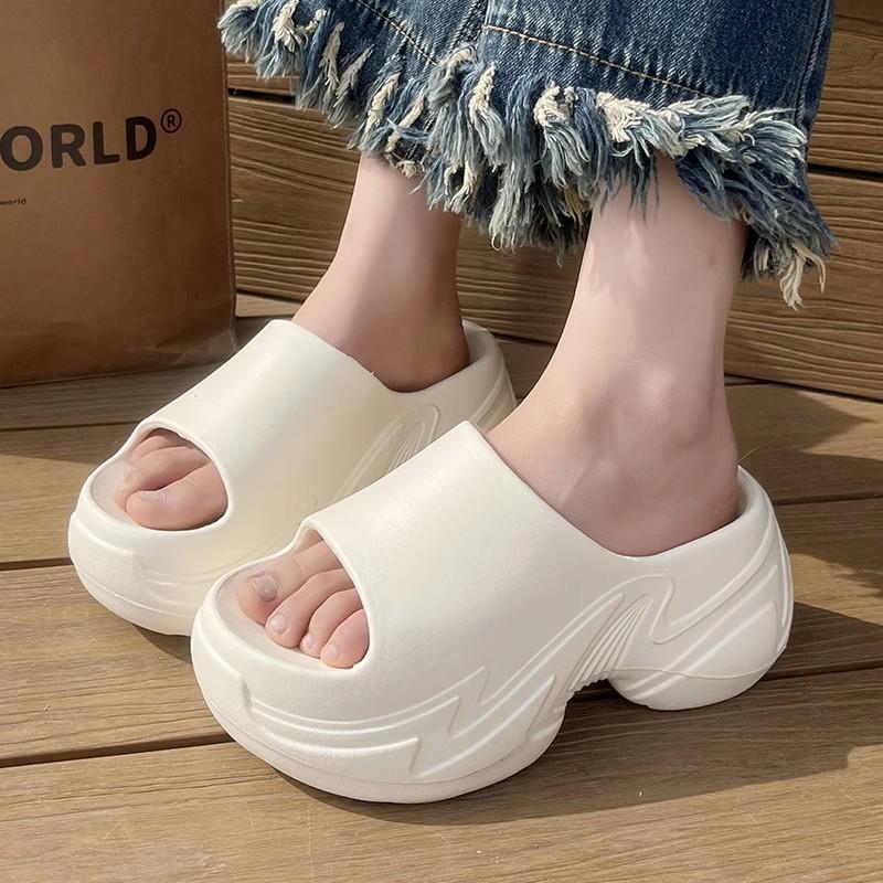 

Height Increasing Thick Soled Slippers For Women s Beach Cooldown 37 білий