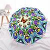 1pc Butterfly Mandala Automatic Umbrella - Automatic Opening And Closing, Sturdy Iron Frame, Formal Occasions Yy251018124