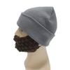 Funny Men Women Knit Bearded Hats Handmade Wig Winter Warm Ski Mask Beanie Christmas Halloween Caps