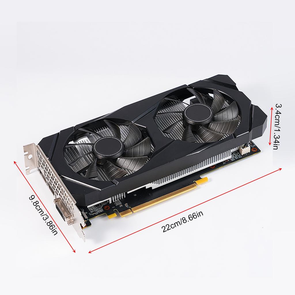 GTX 1660TI 6GB Graphics Card DDR6 192Bit Dual Cooling Fan Computer Graphics Low Power GPU for Working Gaming Video
