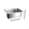 Cat Litter Box Toilet Stainless Steel Open Pan for Small Cats