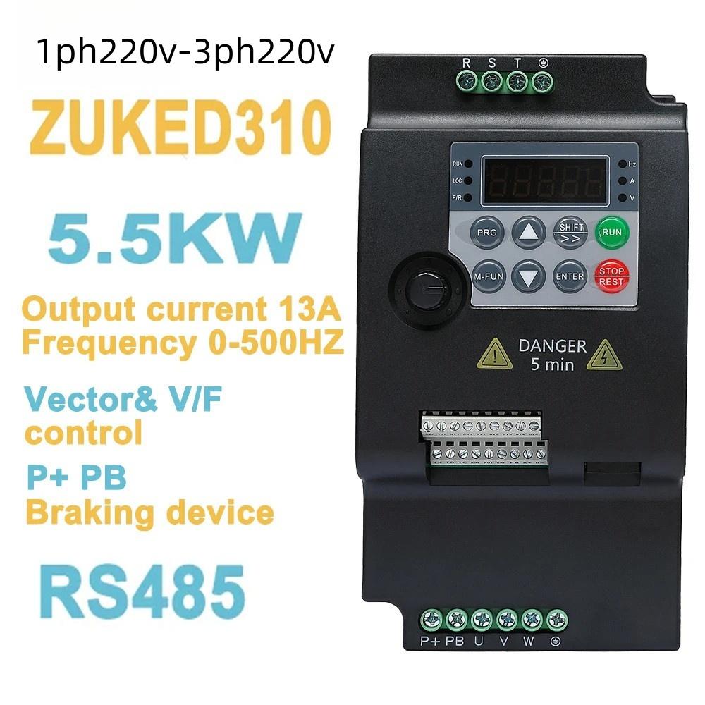 VSD/VFD 220V 0.75kW (1hp),1.5kW (2hp) & 2.2kW (3hp) Frequency Inverter Variable Frequency Drive Universal Motor