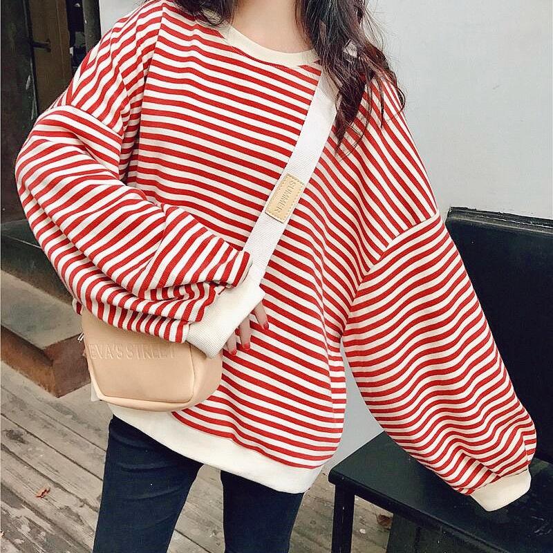 Loose Lantern Sleeve Hoodie Women Spring Autumn Trend Mid Long Top Fashion Thin Jacket