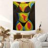 Abstract Female Body Art Tapestry Colorful Modern Wall Decor Boho Chic Living Room Bedroom Artistic Home Decoration
