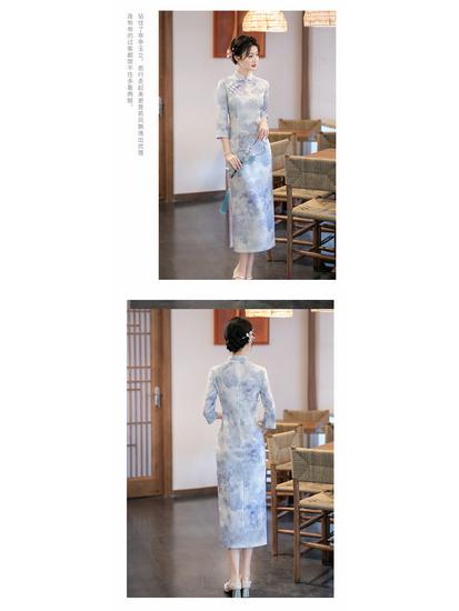 Linxiangman Autumn/Winter Slimming Retro Qipao - Young & Modern Chinese National Style