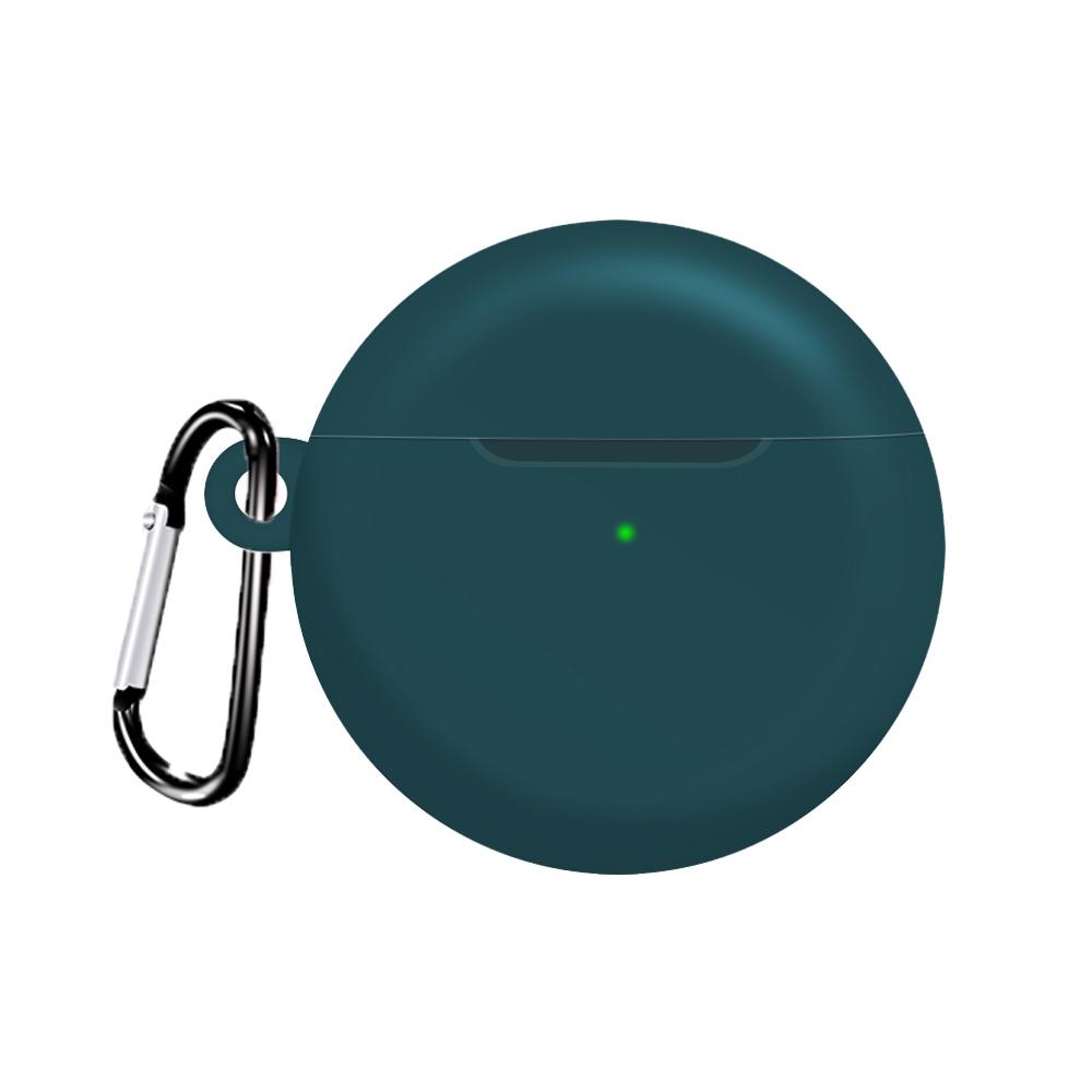 

Luxury with Keychain Flexible Protective Cover Soft Silicone Case Shockproof Sleeve Earphones Pouch полночь зеленый