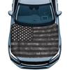 American Flag Print Car Hood Cover Stretch Material Car Hood Cover Waterproof Automotive Accessories Easy Installation for Car Hood Protection and