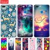 Hülle Handyhülle für Huawei Honor 9 Lite weiches TPU Silikon Rückseite 360 Vollschutz Druck transparent Coque Shell