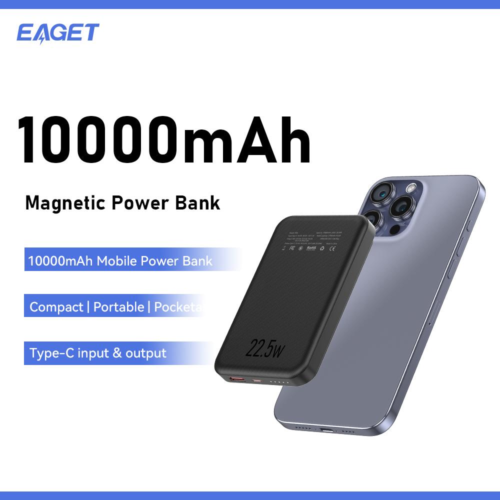 En ny 10000 mAh magnetisk trådløs ladebank Strøm 22,5 W/ PD20 W For iPhone 16/15/14/13/12/Pro Max/Plus-serien