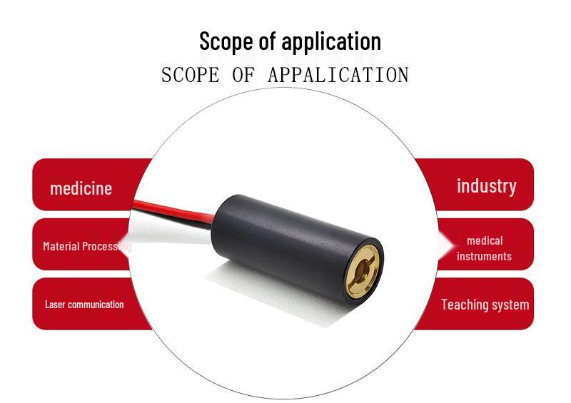 10X25mm 650nm 5mW Internal Focus Red Laser Dot Module Available for Order