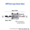 High-Temperature Resistant Aluminum Alloy Fuel Check Valve for Gasoline & Diesel (6/8/10/12 mm)