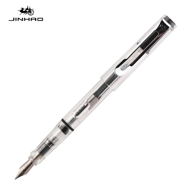 New Jinhao Transparent Colour Business Office Fountain Pen Student School Stationery Supplies