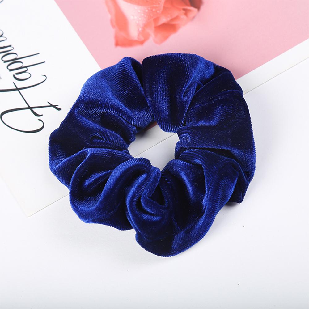7pcs Vintage Velvet Scrunchie For Women Girls Elastic Bow Hair Rope Shinny Ponytail Holder Soft Hair Rope Hair Accessories
