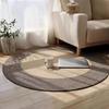 Cotton Rope Area Rug Braided Round Cat Scratching Rug Washable Vintage Floor Mat for Bedroom Living Room Couch Side Table