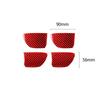 4Pcs Red Carbon Fiber Door Handle Bowl Sticker Cover For Infiniti Q50 Q60 14-19