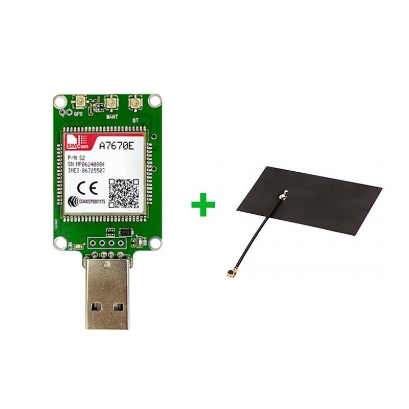 SIMcom A7670E-LASE CAT1 USB Dongle , Support Data+voice 1pcs