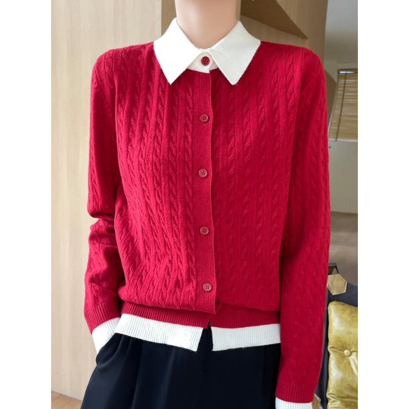 

DAFIFY Женская мода повседневная осень-зима однотонный принт длинный рукав поло воротник свитера XXL