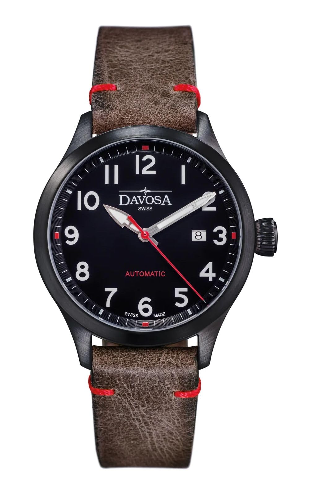 

Davosa Automatic Swiss Men s Watch, Made, Brown, 161.574.51 чорний