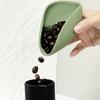 Shovel Design Coffee Bean Dosing Saucer Food Grade Bean Measuring Silicone Separator Tray Resilient Anti-fall Coffee Bean Spoon