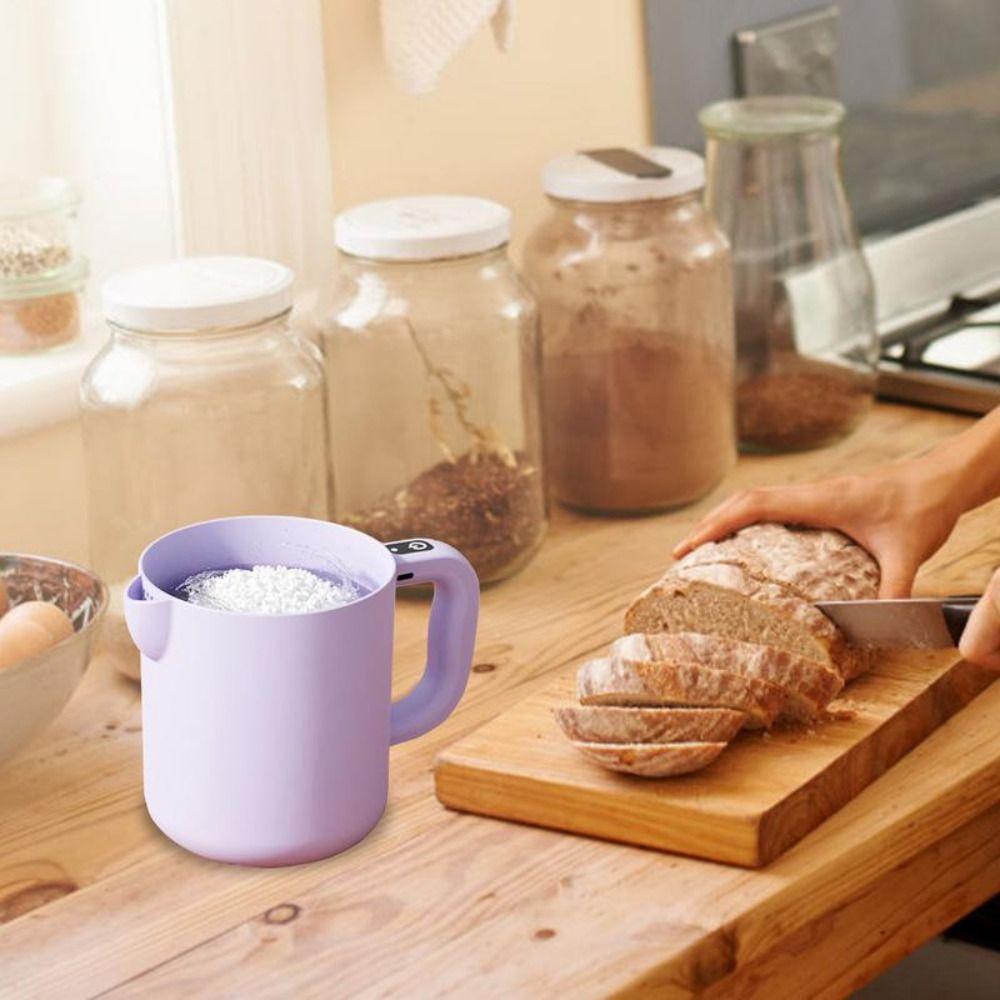 1 L Large Capacity Automatic Egg Beater with Filter Plate Rice Washing Bowl  Milk Liquid