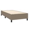 Maison Exclusive - Sommier à lattes de lit avec matelas Taupe 100x200 cm Tissu