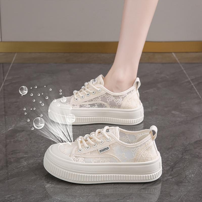Canvas shoes spring and summer new sports board shoes soft sole not tired feet pregnant women shoe size