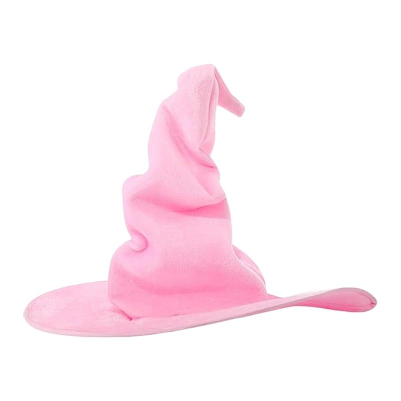 Twisted Witch Hat For Women Soft Cloth Material Halloween Costume Party Accessory Foldable Design