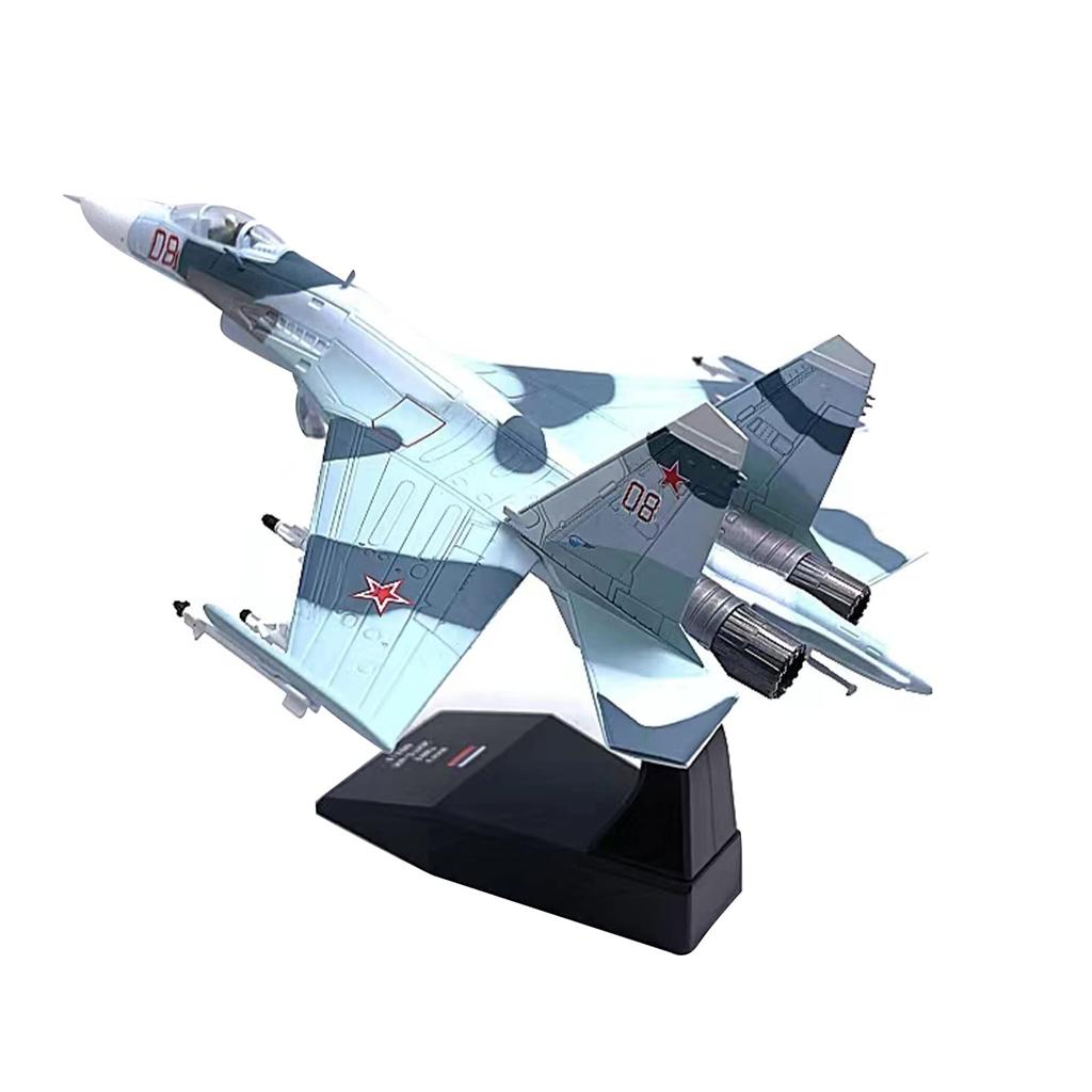 SU-27 Flanker Heavy Aircraft 1:100 Model Simulation Fighter Aviation Military Science Display Model