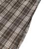 ZANZEA Womens Plaid Maxi Dress Casual V Neck Short Puff Sleeve Side Slit Vintage Loose Long Dresses