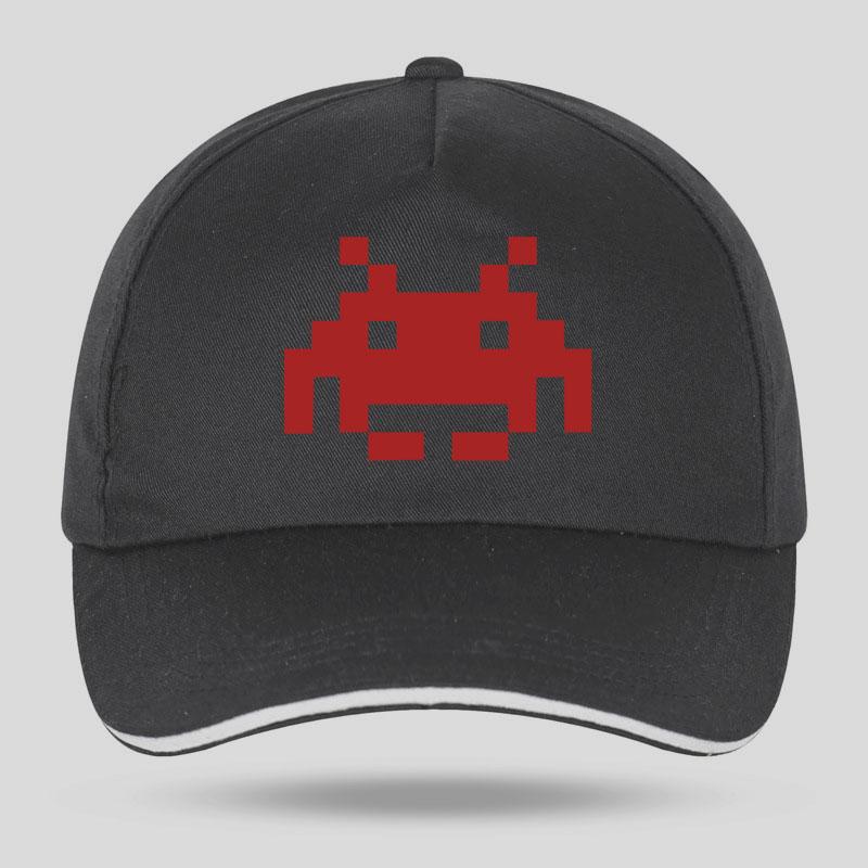 New Summer Fashion SPACE INVADERS Funny Print Baseball Caps for Unisex Women Hip Hop Cotton Trucker Cap Bone Dad Hats
