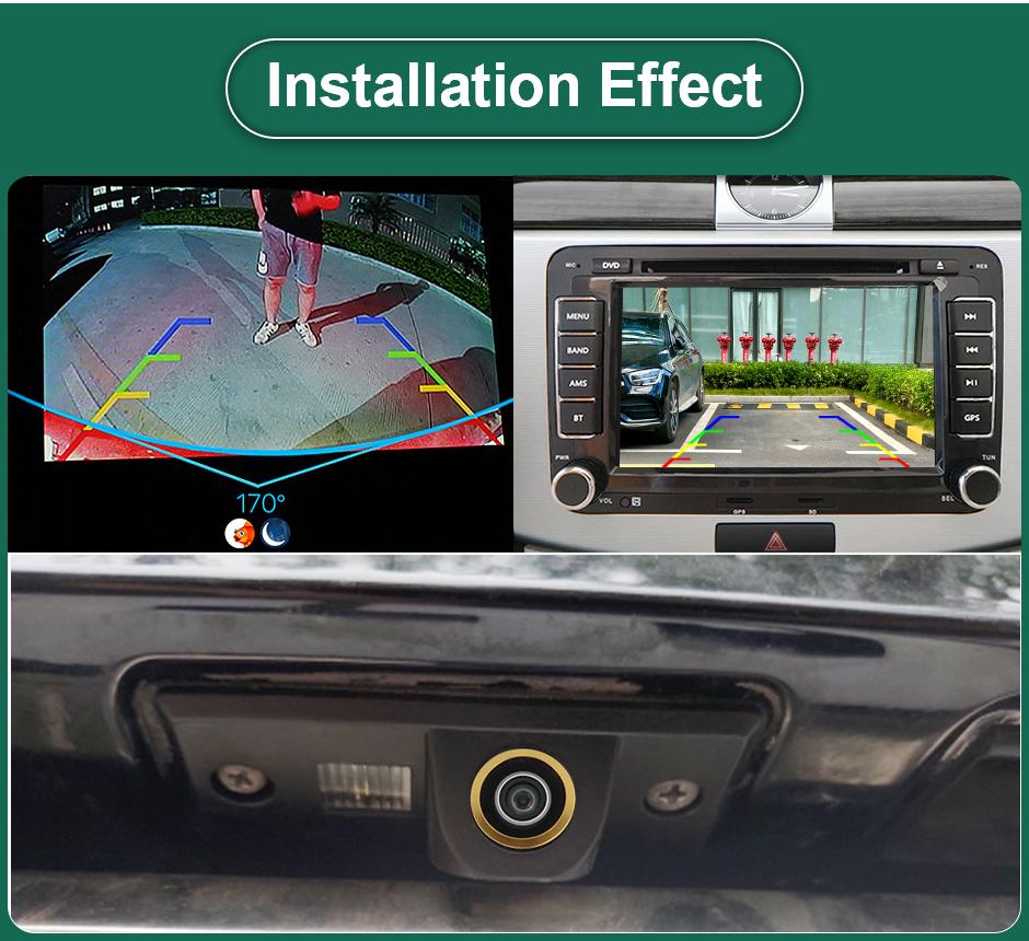 AHD 1080P 1000TVL Vehicle Plate Reverse Backup Camera For VW Volkswagen Santana Polo(3C) Tiguan Touareg Passat B4 B5 Skoda Fabia