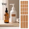 Removable Cork Adhesive Labels Self-Adhesive Labels, Waterproof Stickers with Retro Wood Texture, Natural Material File Tags Writable for Jars