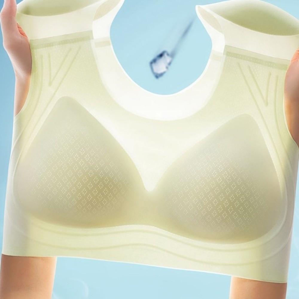 Sleeveless Shoulder Pad Bra Pad Chest Binding Wireless Push Up Bra Seamless Bra  Body Shaping
