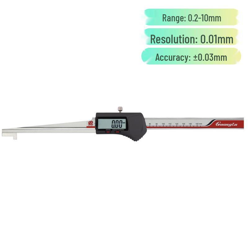 Guanglu Stainless Steel Digital Vernier Caliper 0.2-10mm Beveled Gap Detector 0.2-10mm