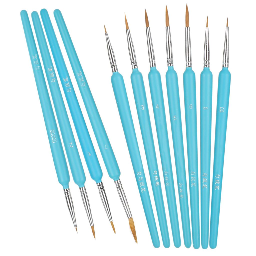 11Pcs Painting Tools Hook Line Pen Painting Brush Watercolor Pen for Students Art Lovers