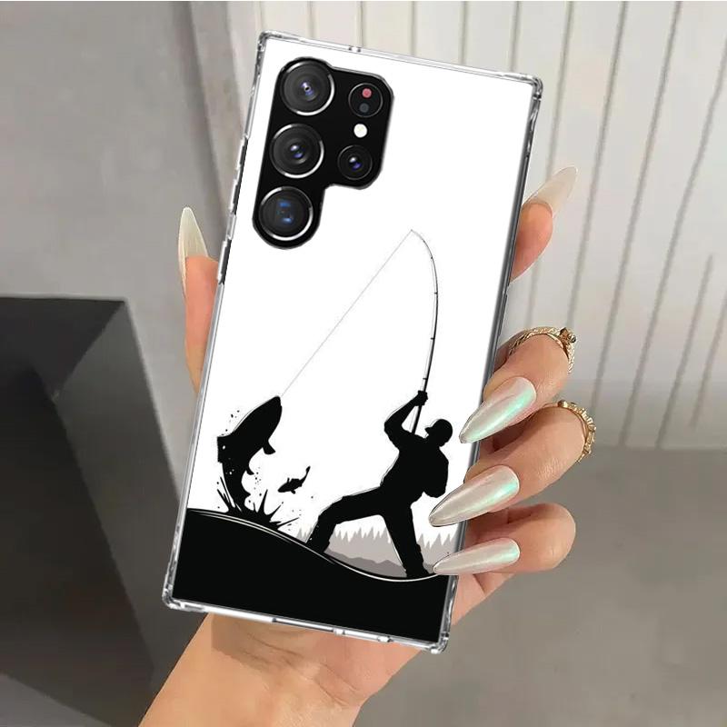 Hunting Fishing Man Phone Case for Samsung Galaxy A17 A16 A26 A36 A56 A15 A25 A35 A55 A14 A24 A34 A54 A13 A23 A33 A53 A05S A04S