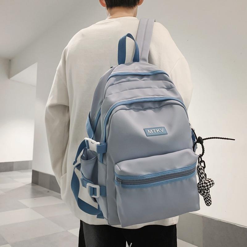 College style ins simple small standard student schoolbag spring large-capacity junior high school student backpack