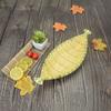 Imitation Bamboo Weaving Barbecue Plate Multiple Styles Vegetable Fruit Tray  Home