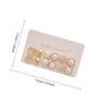 6 Pairs Enamel Pearl Stud Earrings Set For Women Cat's Eye Stone Pearl Minimalist Dainty Earrings Trendy Daily Wear Jewelry Gift