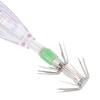 Fishing LED Lure Light Squid Shape Red Light Color Bait Underwater Lamp with Hook