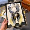High-end large square scarf silk scarf women's new versatile neck summer thin bag head mother scarf with shawl
