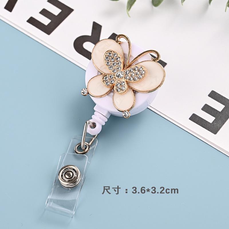 Crocodile Clip Name Tag Fashionable Butterfly Badge Clip Cartoon Badge Clip Colorful Metal Badge Holder For Event Office