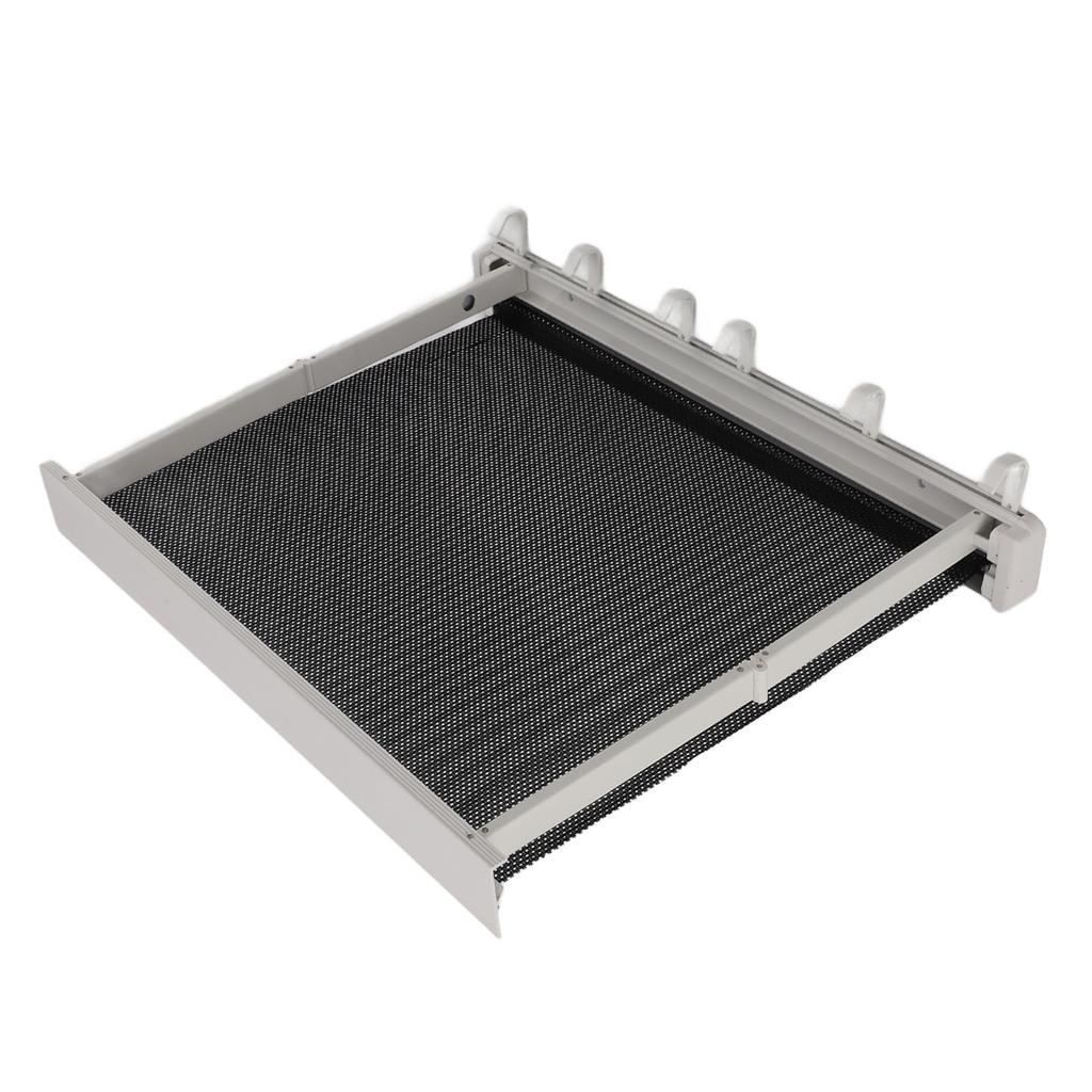 Retractable Clothes Drying Rack with Template Wall Mount Mesh Breathable Platform Aluminium Laundry