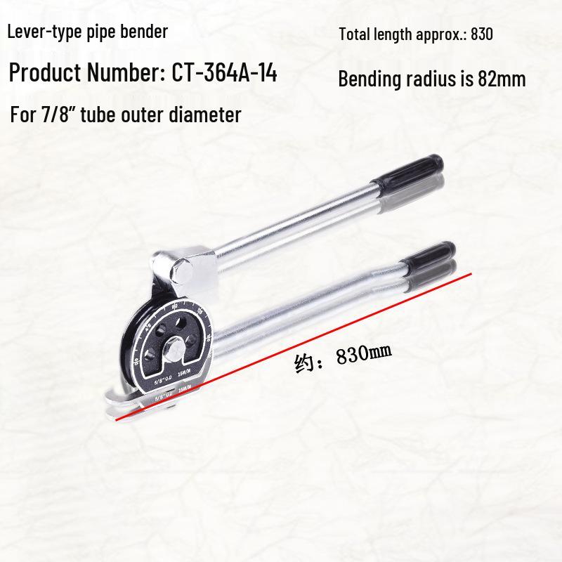 Saint-Ba Ruční ohýbačka trubek pro měď, hliník, ocel: Velikosti 6, 8, 10, 12, 19, 22