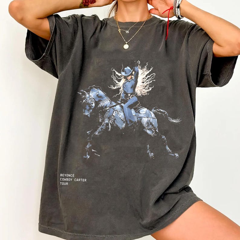 Beyonc Rodeo Chitlin Circuit Tour Merch Cowboy Carter Beyonc Cotton Short Sleeves Print TShirt Perfect Gift for Music Fan